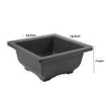 Pot de fleur carr en plastique, pot de fleurs, bol de bonsa, jardinire de bassin de ppinire, pot ...