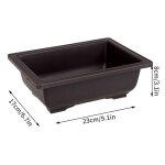 Pots de fleurs carrs rectangulaires en plastique imitation argile violette, plantes succulentes, pots ...