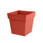 Pot de fleur carr� toscane 49, 5 x h. 52, 5 cm - orange terre battue - eda