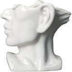 Pot de fleurs en c�ramique blanche, vase pour plantes succulentes, petit pot d�coratif pour cactus avec ...