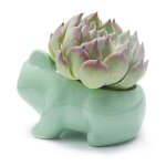 Pot de fleurs en cramique a faire soi - mme, joli vase dcoratif pour la maison, vert, 13 x 7, 7 x ...
