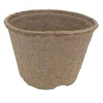 Pot de fleur compostable 14x10 cm ¿ godet biod�gradable pour semis et herbes aromatiques