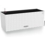 Pot de fleurs dextrieur et d'intrieur ¿ cottage balconera ¿ rserve d'eau intgre ¿ coloris blanc ...