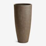 Pot de fleurs d'ext�rieur en ciment paige Ø35 cm - ¿80 cm