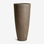 Pot de fleurs d'ext�rieur en ciment paige Ø45 cm - ¿100 cm