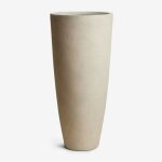 Pot de fleurs d'ext�rieur en ciment paige Ø45 cm - ¿100 cm