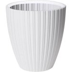 Pot de fleurs - garden id - fancy - 40 x 42 cm - pour jardin, balcons ou int�rieurs - blanc