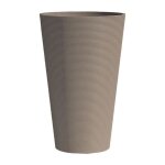 Pot de fleurs haut - garden id - green care sense haut taupe - 55 cm - garantie de 10 ans - 100% recycl ...