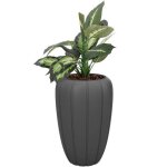 Pot de fleurs - botle - rond - 40 cm - h 62 cm - plastique r�sistant uv