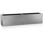 Pot de fleur lechuza balconera steel 80, gris perle satiné Pot de fleur lechuza balconera steel 80, gris perle satiné