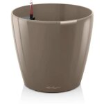 Pot de fleur lechuza classico premium 60 - kit complet, taupe brillant Pot de fleur lechuza classico premium 60 - kit complet, taupe brillant