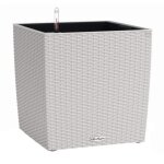 Pot de fleur lechuza cube cottage 50 - kit complet, gris clair Pot de fleur lechuza cube cottage 50 - kit complet, gris clair