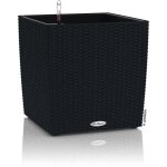 Pot de fleur lechuza cube cottage 50 - kit complet, noir graphite Pot de fleur lechuza cube cottage 50 - kit complet, noir graphite
