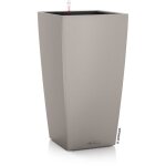 Pot de fleur lechuza cubico color 40 - kit complet, brun sable