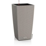 Pot de fleur lechuza cubico cottage 40 - kit complet, brun sable Pot de fleur lechuza cubico cottage 40 - kit complet, brun sable
