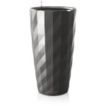 Pot de fleur lechuza diamante premium - kit complet, anthracite mtallis