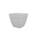 Pot a fleurs et plantes carr� capri campana - plastique - 37x37 cm - blanc - artevasi