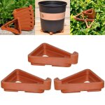 Pot de fleurs pour plantes de jardin, 12 pices, support de pieds invisibles, releveurs d'orteils triangulaire ...