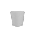 Pot a fleurs et plantes rond capri large - plastique - reservoir d'eau - diametre 50 cm - blanc - artevasi ...