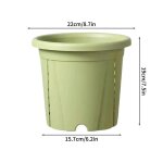 Pot de fleur de plante verte en plastique, pot de gallon en résine epaisse, pot de plantation de balcon, ... Pot de fleur de plante verte en plastique, pot de gallon en résine epaisse, pot de plantation de balcon, ...