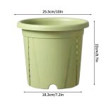 Pot de fleur de plante verte en plastique, pot de gallon en résine epaisse, pot de plantation de balcon, ... Pot de fleur de plante verte en plastique, pot de gallon en résine epaisse, pot de plantation de balcon, ...