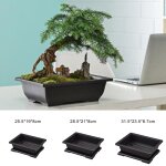 Pot de fleurs en plastique imitation argile violette, bonsa rectangulaire de balcon, bassin de ppinire, ...
