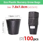 Pot de fleurs en plastique jetable de 16 tailles, bol de nutrition, tasse de semis, boîte de semis noire, ... Pot de fleurs en plastique jetable de 16 tailles, bol de nutrition, tasse de semis, boîte de semis noire, ...