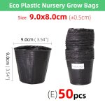 Pot de fleurs en plastique jetable de 16 tailles, bol de nutrition, tasse de semis, boîte de semis noire, ... Pot de fleurs en plastique jetable de 16 tailles, bol de nutrition, tasse de semis, boîte de semis noire, ...