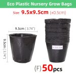 Pot de fleurs en plastique jetable de 16 tailles, bol de nutrition, tasse de semis, boîte de semis noire, ... Pot de fleurs en plastique jetable de 16 tailles, bol de nutrition, tasse de semis, boîte de semis noire, ...