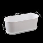 Pot de fleur polygonal minimaliste blanc avec escalade, jardinage, plastique epaissi, pot de jardin d'intrieu ...