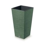 Pot de fleurs prosperplast furu square dfsh265 - 5615c 265x265x500mm - couleur vert terre