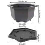 Pots de fleurs rectangulaires bonsaï, imitation d'argile violette, pot de plantes succulentes de jardin ... Pots de fleurs rectangulaires bonsaï, imitation d'argile violette, pot de plantes succulentes de jardin ...