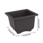Pots de fleurs rectangulaires bonsa, imitation d'argile violette, pot de plantes succulentes de jardin ...