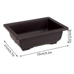 Pots de fleurs rectangulaires imitation argile violette bonsa pots jardin paysage plantes succulentes ...