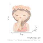 Pot de fleur en résine pour fille, accessoires de jardin, pots pour plantes, jardinières, succulentes, ... Pot de fleur en résine pour fille, accessoires de jardin, pots pour plantes, jardinières, succulentes, ...
