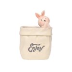 Pot de fleurs en résine style rétro, imitation sac en papier, pour plantes succulentes, décoration de ... Pot de fleurs en résine style rétro, imitation sac en papier, pour plantes succulentes, décoration de ...