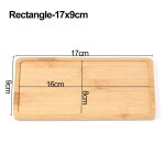 Pot de fleurs rond carr hexagonal en bois de bambou simple, jardinire de base, support de bonsa succulent, ...