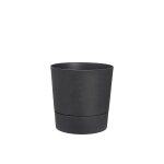 Pot de fleurs rond ext�rieur / int�rieur Ø 30 cm elho aqua care greensense gris charbon