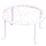 Pot de fleurs rond en fer, support pour plantes au sol, accessoires de d�coration pour la maison, le ...