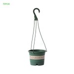 Pot de fleurs rond en plastique 1xcc, panier de jardini�re suspendu, cl�ture de jardin, balcon, d�coration ...