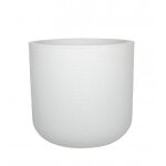 Pot de fleurs rond en plastique eda graphit up blanc c�rus� - Ø 40 cm