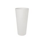 Pot de fleur rond pure straight high  60 x h. 125 cm - blanc