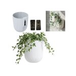Pot de fleurs suspendu, support mural pour plantes, pot de fleurs mural, pot de fleurs suspendu, h 18 ...