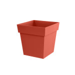 Pot de fleurs toscane carr�e 39 x 39 cm - 38 l - orange terre battue - eda