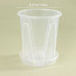 Pot de fleur transparent avec escalade pour plantation d'orchidées phalaenopsis, contrôle des racines, ... Pot de fleur transparent avec escalade pour plantation d'orchidées phalaenopsis, contrôle des racines, ...