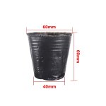 Pots de pépinière en plastique noir, 100 pièces, sac de culture de graines de démarrage, plante de fleur, ... Pots de pépinière en plastique noir, 100 pièces, sac de culture de graines de démarrage, plante de fleur, ...