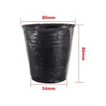 Pots de pépinière en plastique noir, 100 pièces, sac de culture de graines de démarrage, plante de fleur, ... Pots de pépinière en plastique noir, 100 pièces, sac de culture de graines de démarrage, plante de fleur, ...