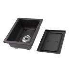 Pots de plantation en plastique succulents, pot de fleurs rectangulaire de table simple pour plantes ...