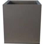 Pot en plastique carr� aspect granit 30 cm