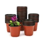 Pots en plastique kinglake 10 cm lot de 100 pi�ces pour semis, boutures, plantes, trous de drainage, ...